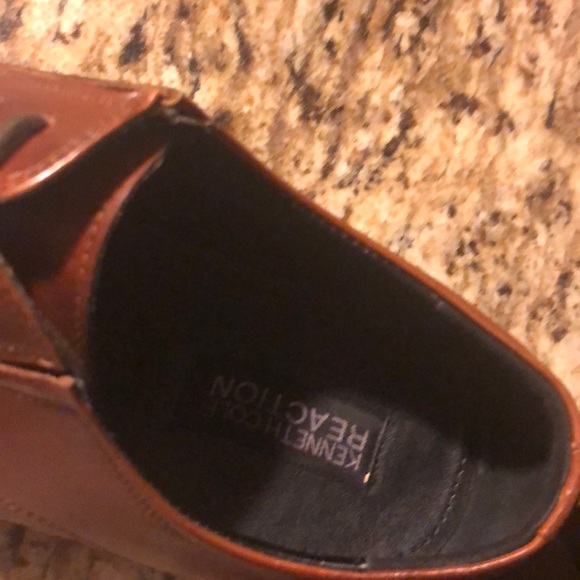 Cognac Kenneth Cole Reaction Dress Shoe 10.5 - Picture 3 of 4